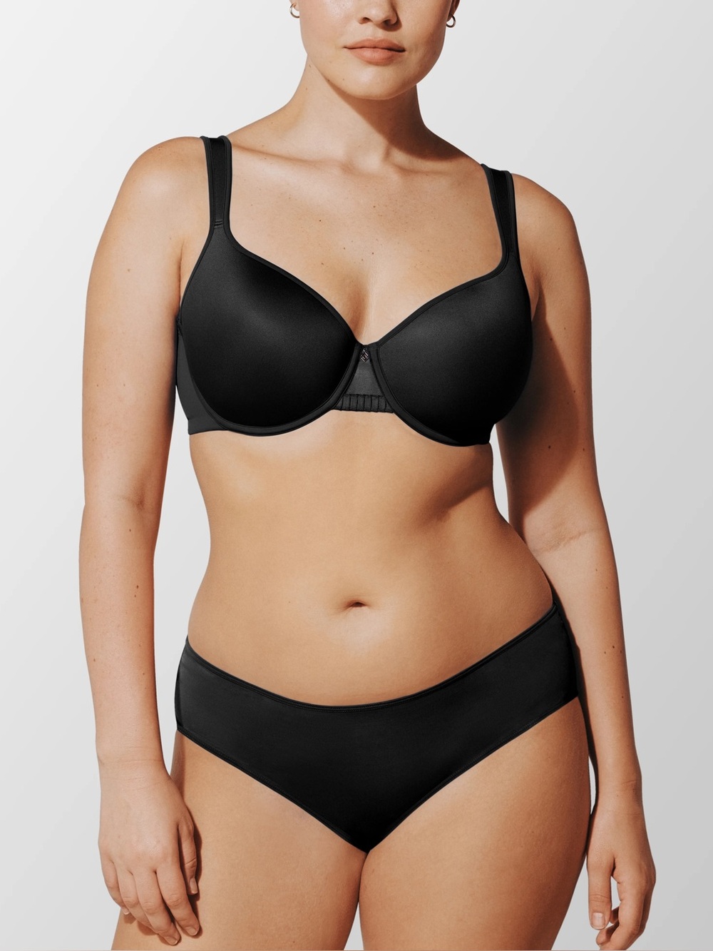 ThirdLove 24/7 Classic Perfect Coverage Bra in Black, Women’s size 34D